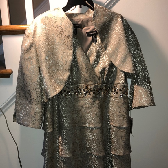 R&M Richards 2 piece mother of the bride or holiday dress - Picture 1 of 9